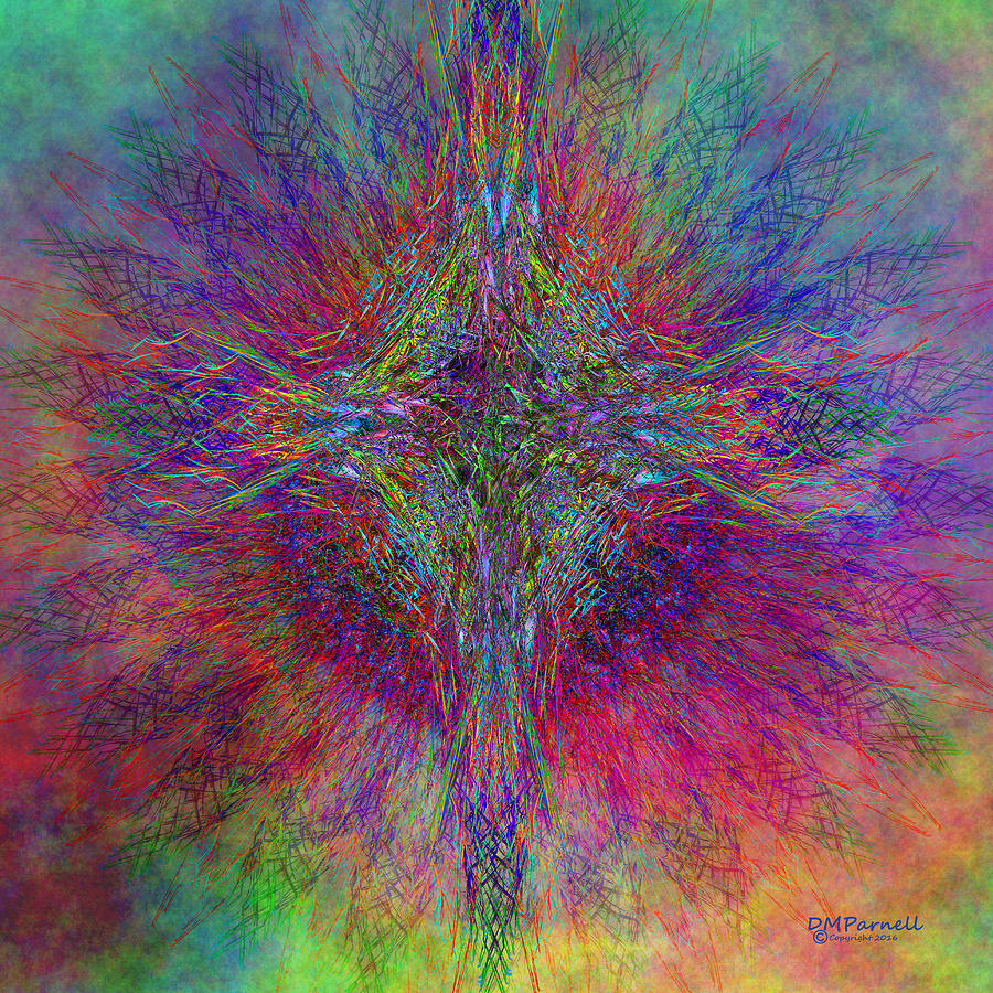 Rainbow Cross Digital Art by Diane Parnell - Fine Art America