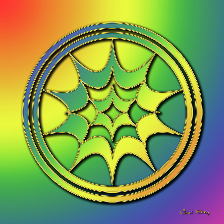 Rainbow Design 5 Digital Art by Chuck Staley