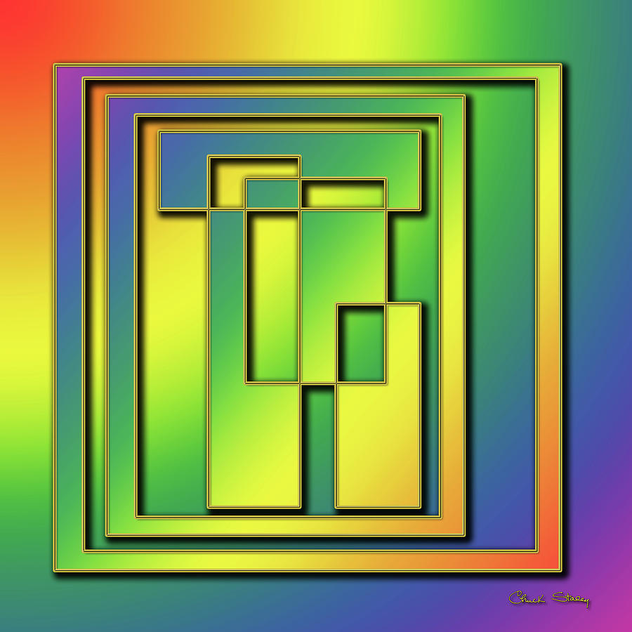 Rainbow Design 7 Digital Art by Chuck Staley