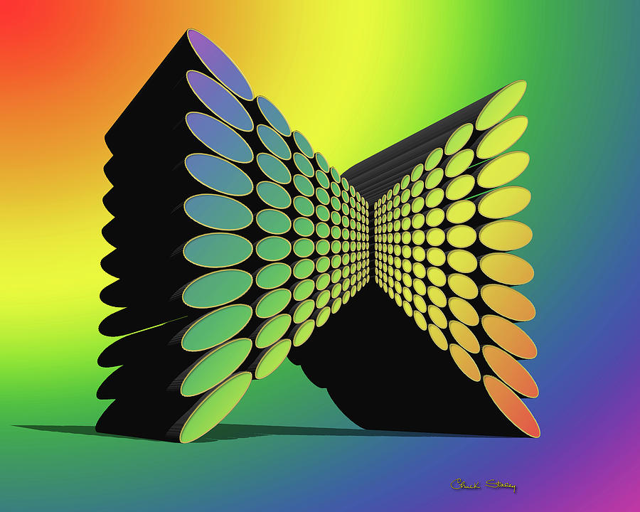 Rainbow Design 9 3D Digital Art by Chuck Staley