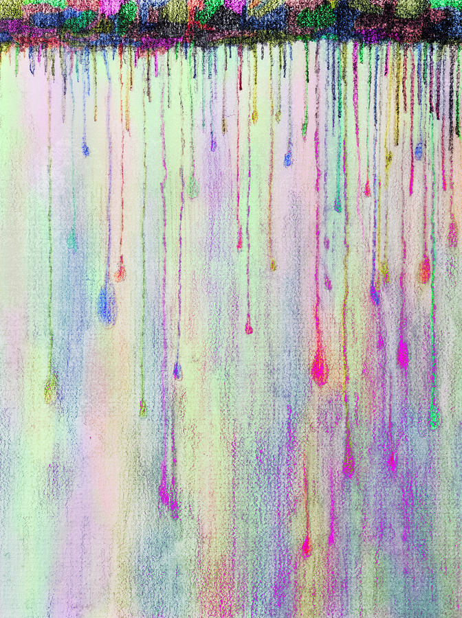 Rainbow Drops 1 Painting by Peter V Quenter