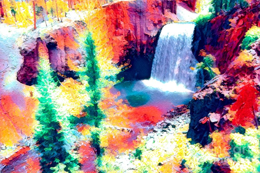 Rainbow Falls as a Rainbow Digital Art by Joe Lach