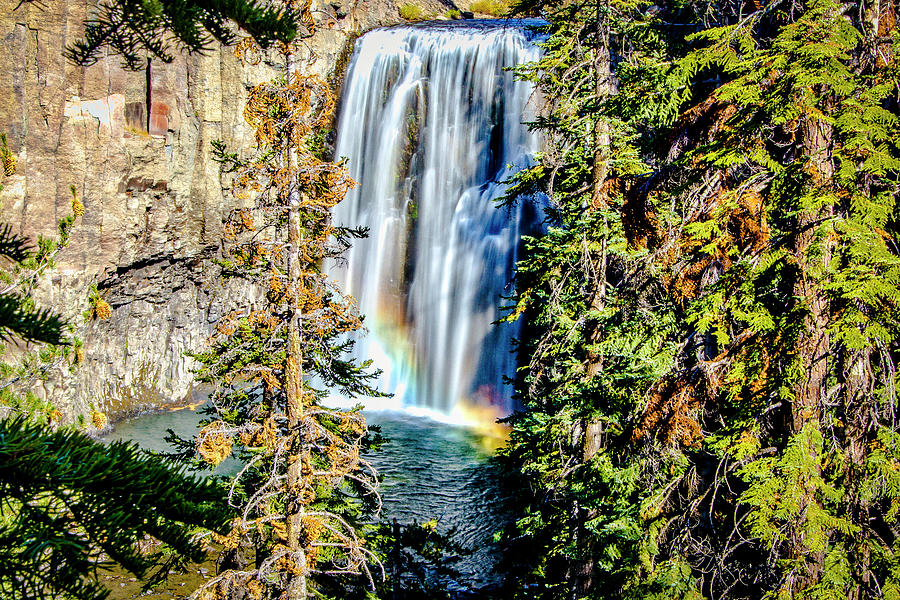 Rainbow Falls Eastern Sierras Photograph by Donald Pash