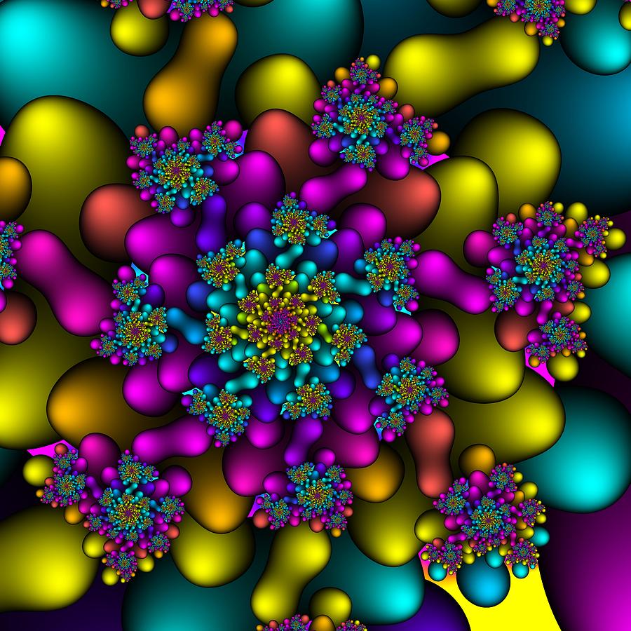 Rainbow Fireworks fractal Digital Art by Christy Leigh - Fine Art America