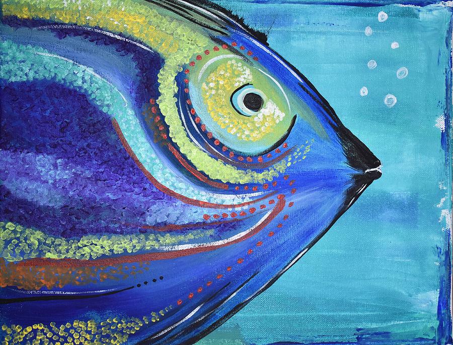 Rainbow Fish Painting by Veronica Jane - Fine Art America