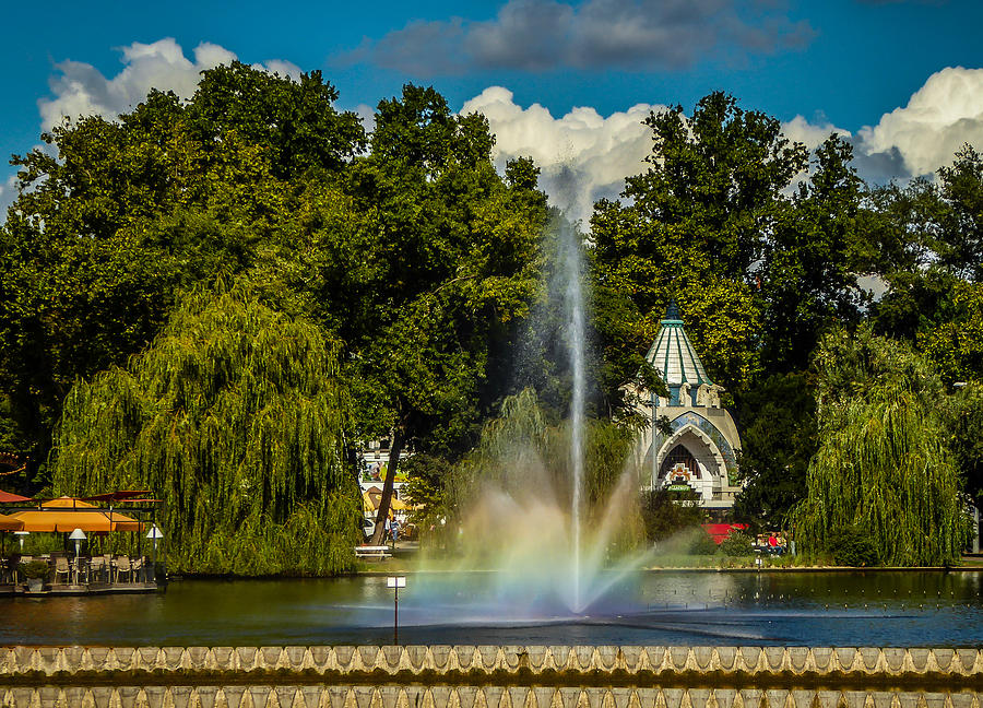 Rainbow Fountain - Budapest Photograph by Pamela Newcomb