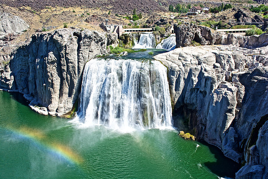 Rainbow from Shoshone Falls of Snake River near Twin Falls-Idaho  Photograph by Ruth Hager