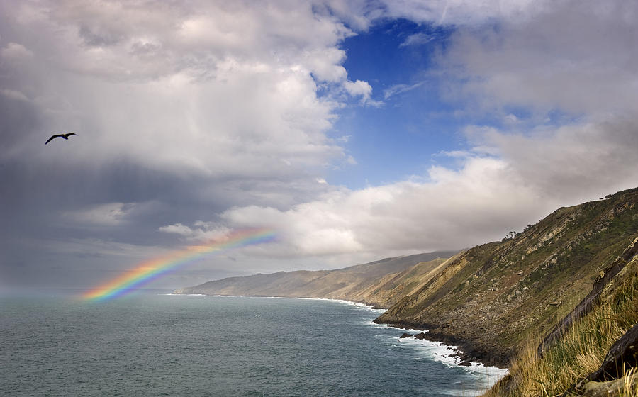 Landscape Photograph - Rainbow from the Sea by Rafa Rivas