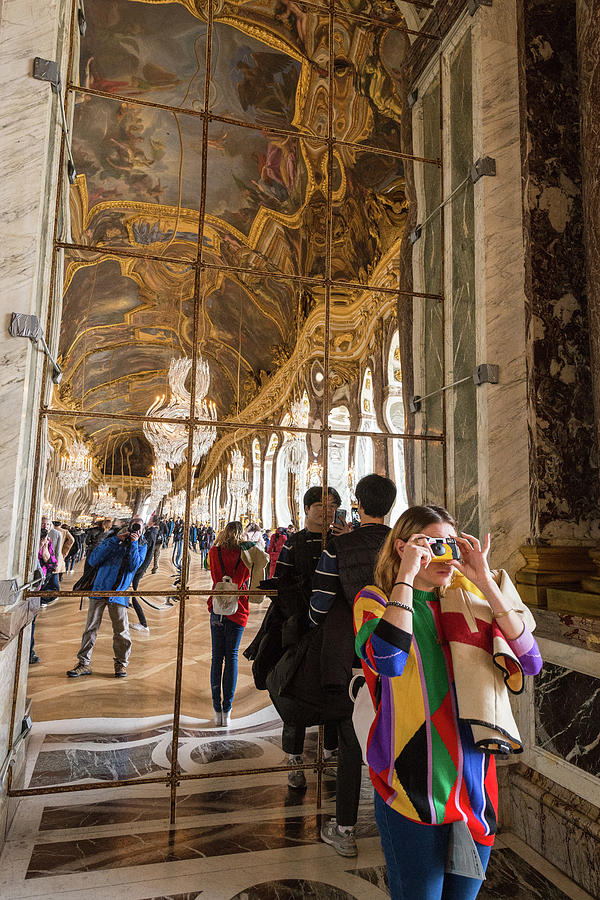 Rainbow Girl in the Hall of Mirrors Photograph by Alex Lapidus
