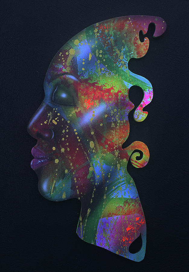 Rainbow Girl X Painting by Fred Odle