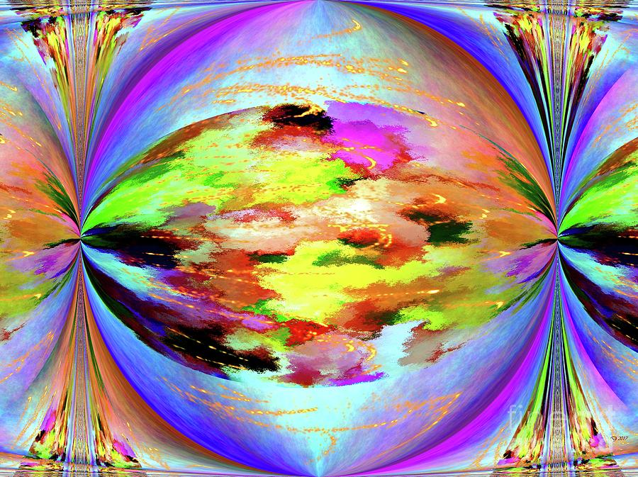 Rainbow Globe Mixed Media