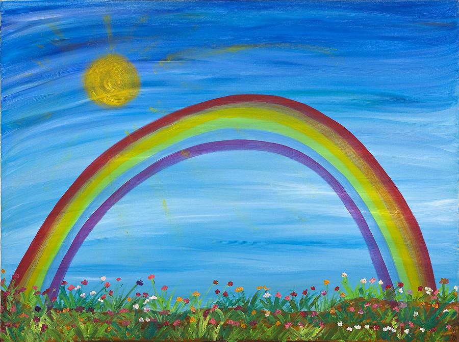 Rainbow Painting by Hagit Dayan