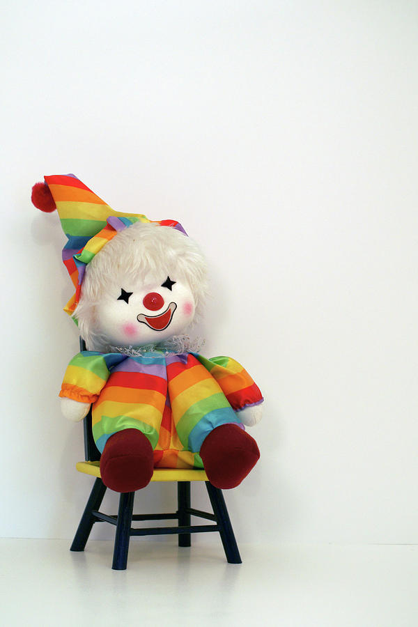 Rainbow Happy Clown Photograph by Robert Braley