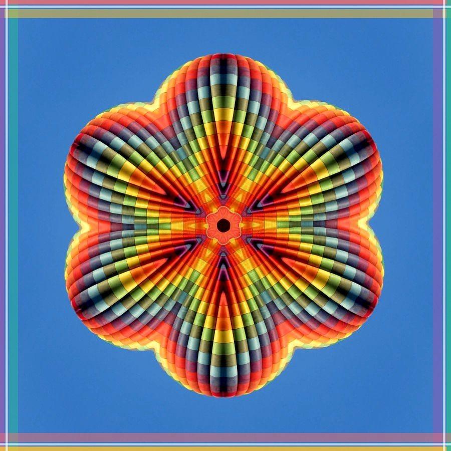 Kaleidoscope Rainbow Hot Air Balloon Photograph By Adrienne Wilson Fine Art America