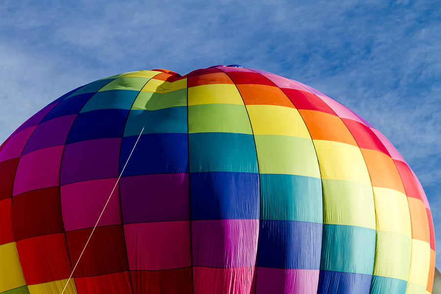 Rainbow Hot Air Balloon Photograph by Teri Virbickis