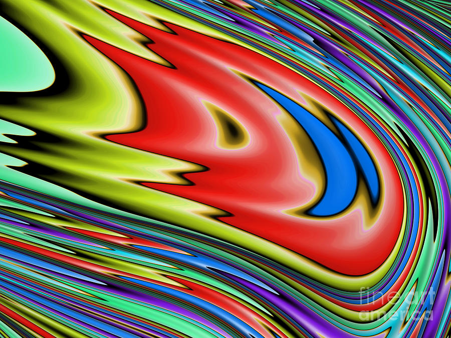 Space Digital Art - Rainbow in Abstract 04 by John Edwards
