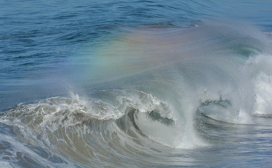 Rainbow In My Wave 3 Photograph by Fraida Gutovich