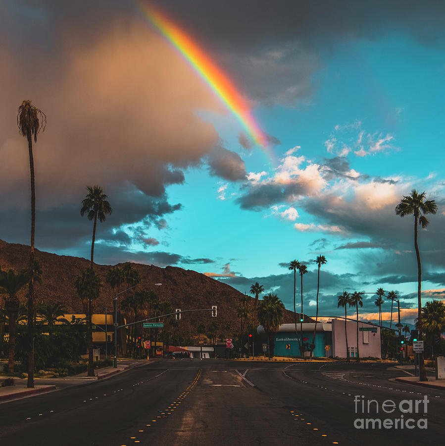 Desert Photograph - Rainbow In Palm Springs by Art K