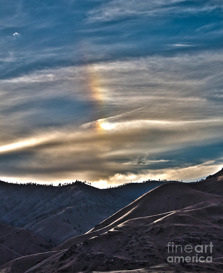 Fall Photograph - Rainbow in the Clouds by Andrea Goodrich