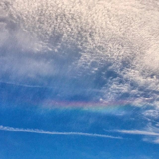Rainbow Photograph - Rainbow In The Clouds #rainbow #sky by Joan McCool