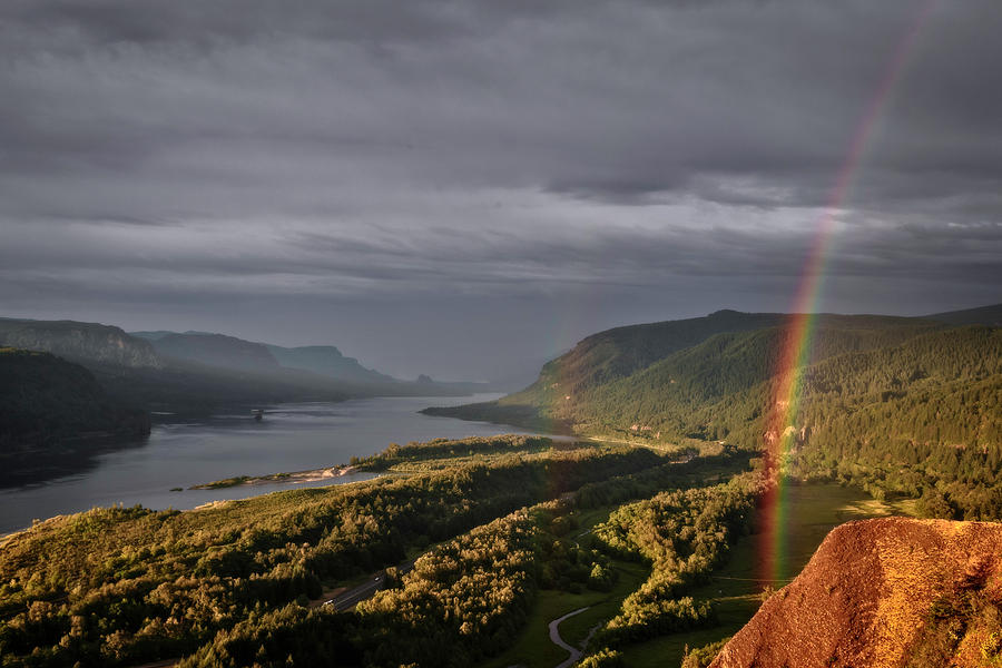 Rainbow In The Gorge Photograph by Wes and Dotty Weber