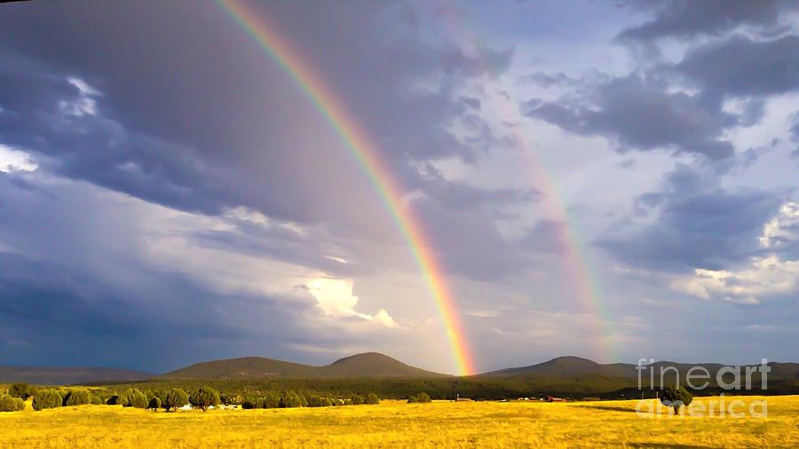 Rainbow in the Heavens  Photograph by Jeanie Mann