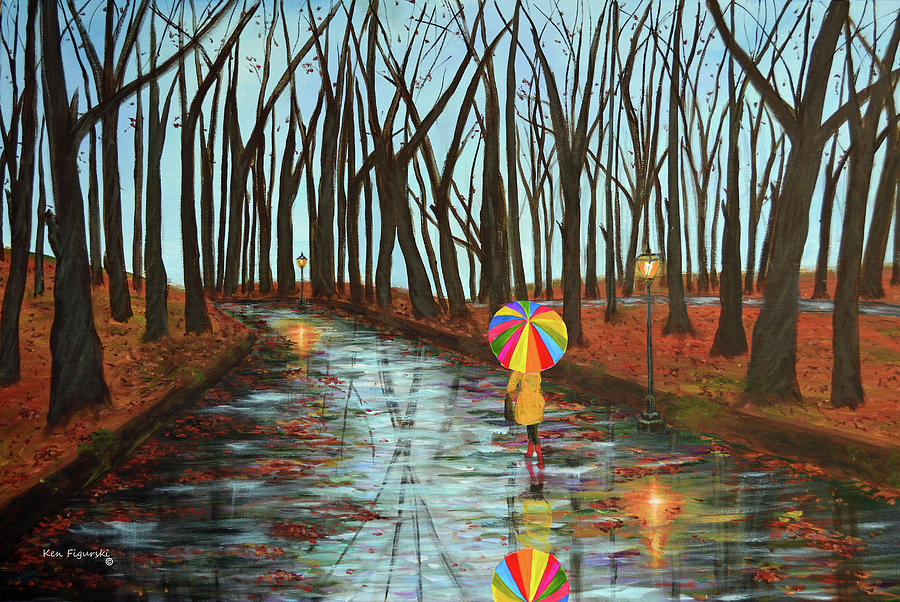 Rainbow In The Park 2 Painting by Ken Figurski