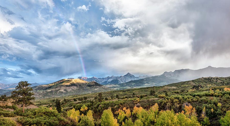 Rainbow in the San Juan Mountains Photograph by Jon Glaser
