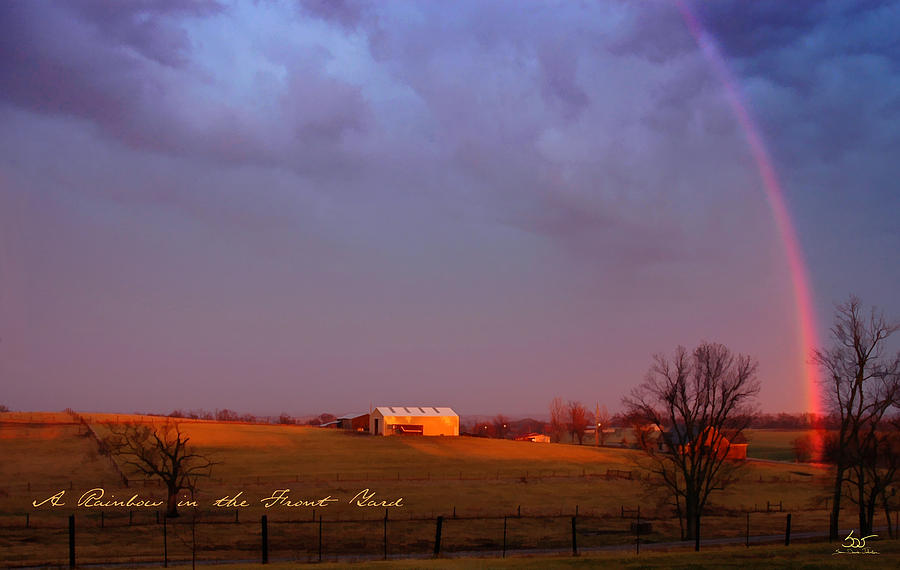 Rainbow in the Yard Photograph by Sam Davis Johnson