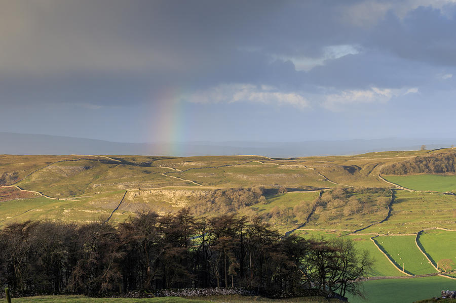 Rainbow in the Yorkshire Dales Photograph by Chris Smith