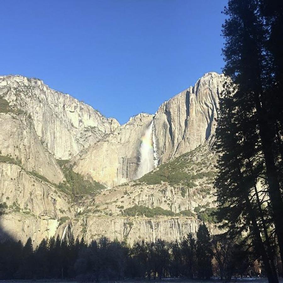 Rainbow In Yosemite Falls Photograph by Random Braking