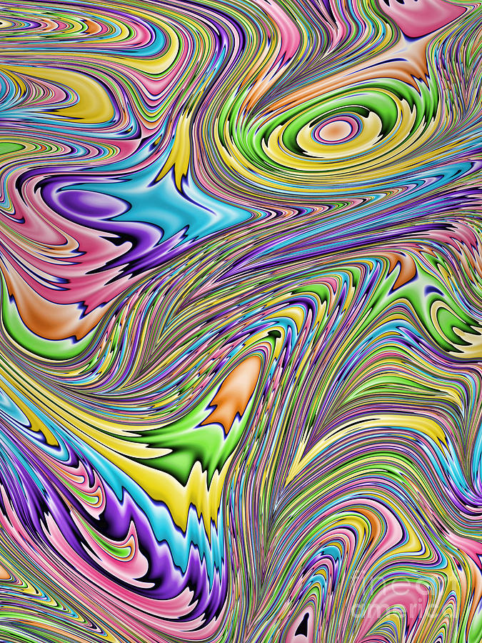 Space Digital Art - Rainbow by John Edwards