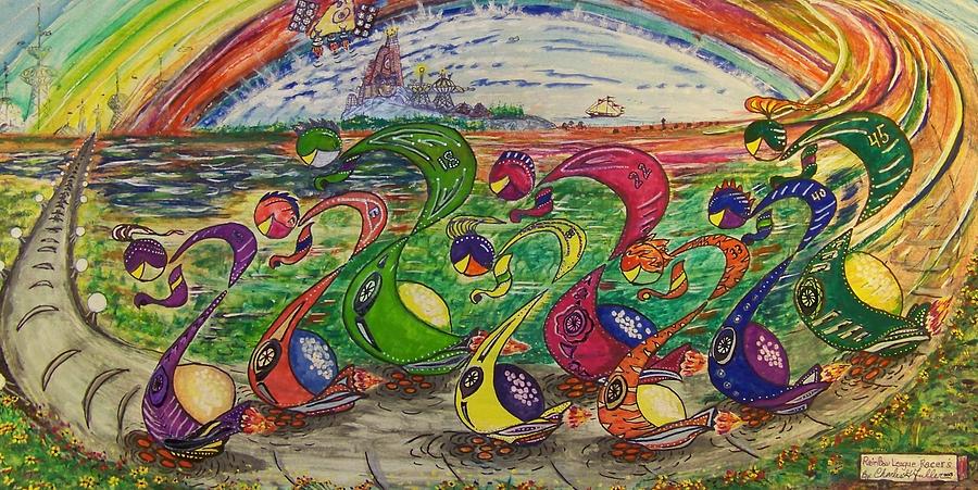 Rainbow League Racers Painting