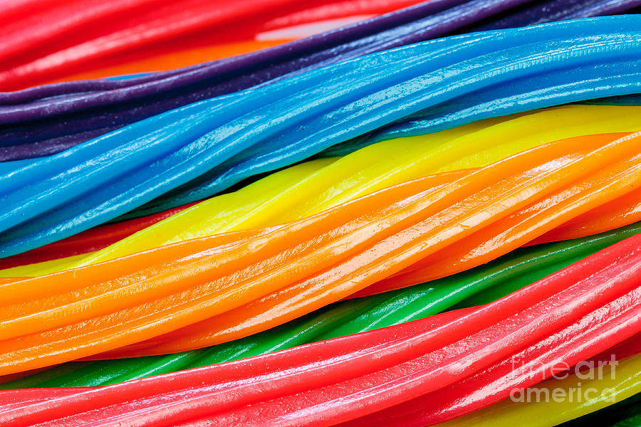 Rainbow Licorice Photograph by Ray Shiu