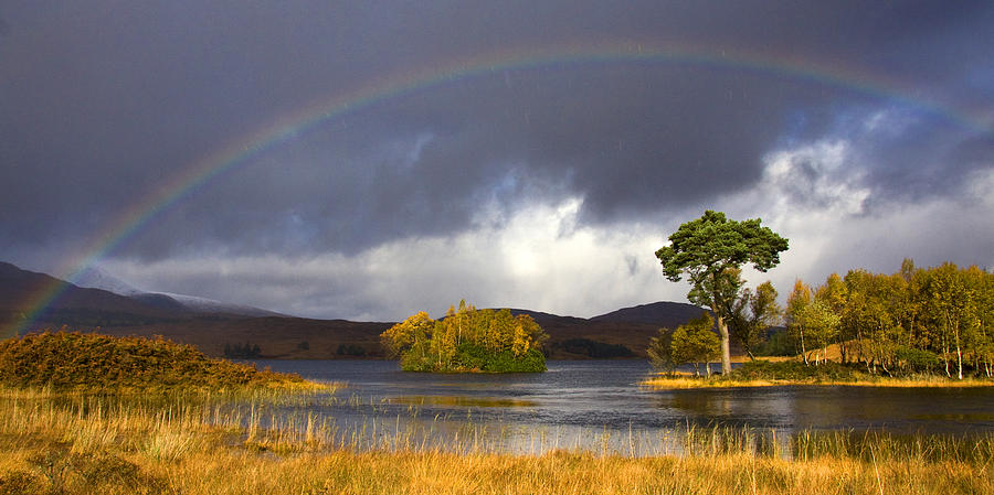 Rainbow Loch Tulla Photograph by John McKinlay