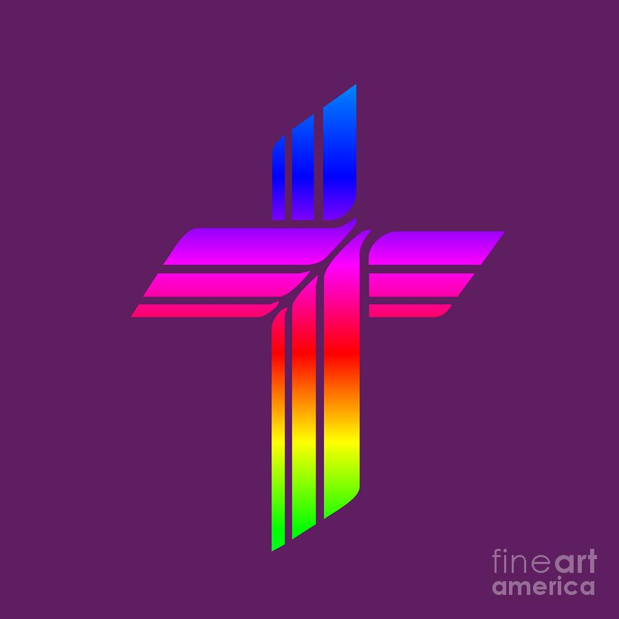 Rainbow Lutheran Church Missouri Synod Symbol Digital Art by Frederick ...