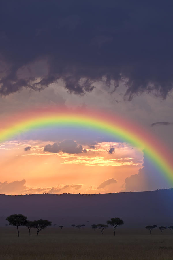 Sunset Photograph - Rainbow Mara by Laura Jelenkovich