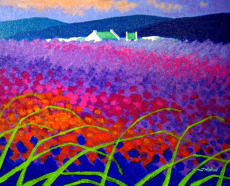 Sunflower Painting - Rainbow Meadow by John  Nolan