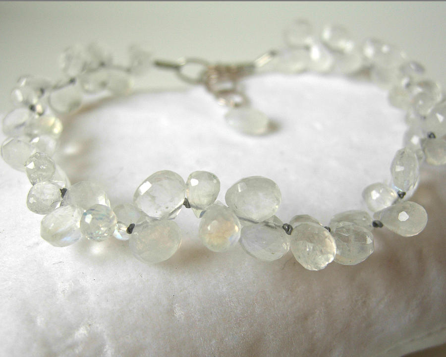 Rainbow Moonstone Knotted Petals Bracelet Jewelry by Adove Fine Jewelry ...