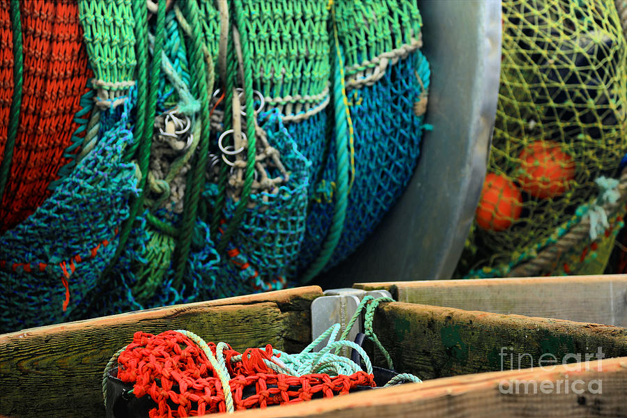 Rainbow Of Fishing Nets Photograph by Adam Jewell