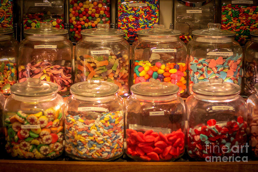 Rainbow of sweets Photograph by Claudia M Photography