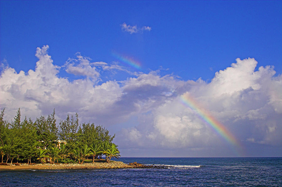 Rainbow Off Pigeon Island-St Lucia  Photograph by Chester Williams