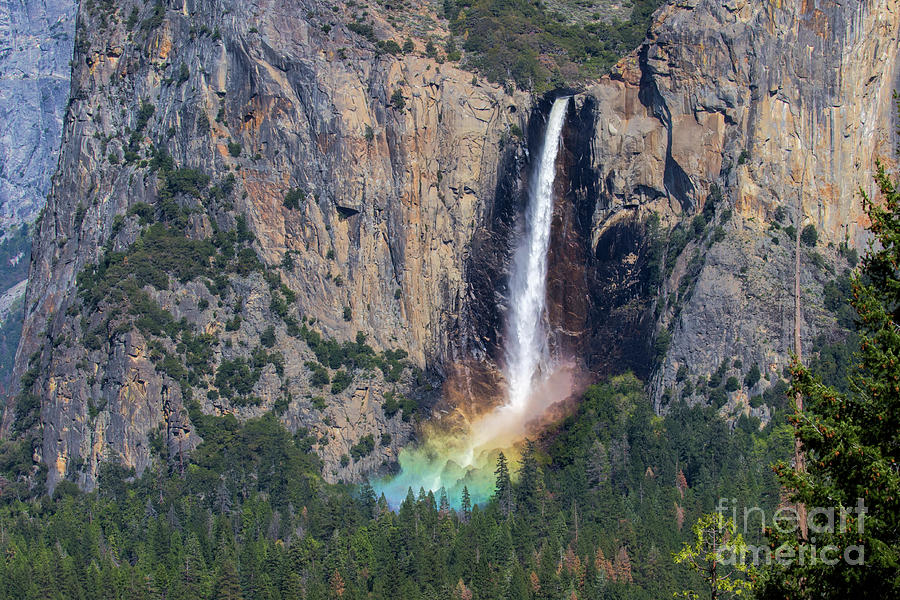 Rainbow On Bridalveil Falls Photograph by Mimi Ditchie