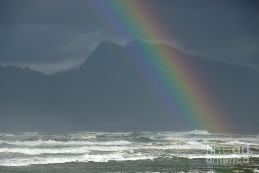 Fantasy Photograph - Rainbow on Ocean by Sami Sarkis