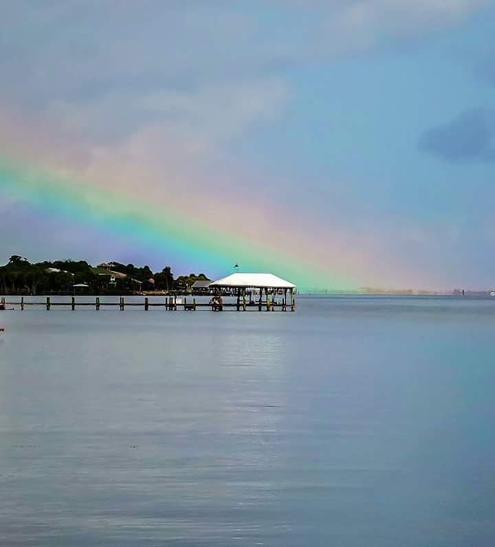 Rainbow on the Lagoon Photograph by Anne Niday - Fine Art America