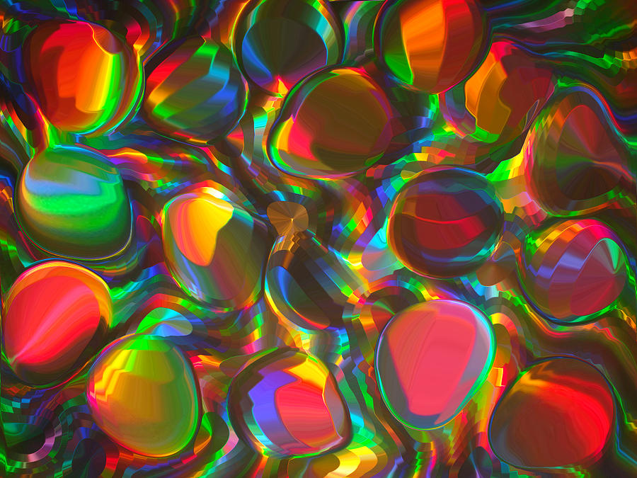 Rainbow Orbs Digital Art by Jimmie Gibb Fine Art America