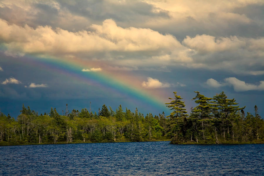 Rainbow Over Black Brook Lake Photograph by Irwin Barrett