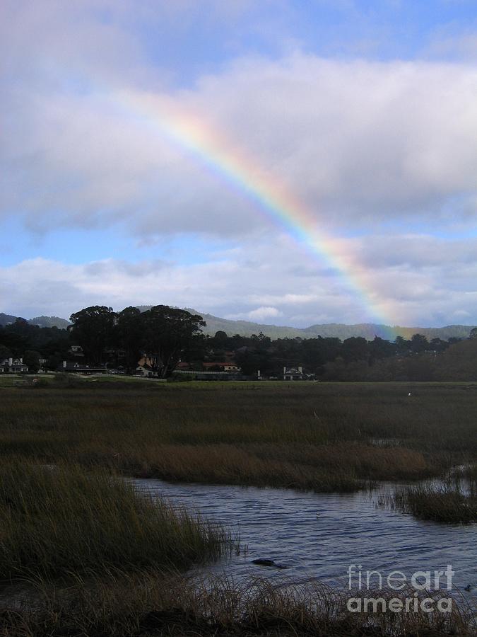 Rainbow Over Carmel Wetlands Photograph by James B Toy