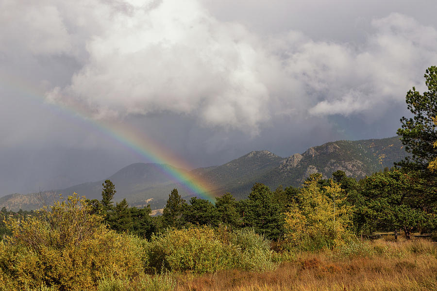 Rainbow Over Estes Park Photograph by Tony Hake