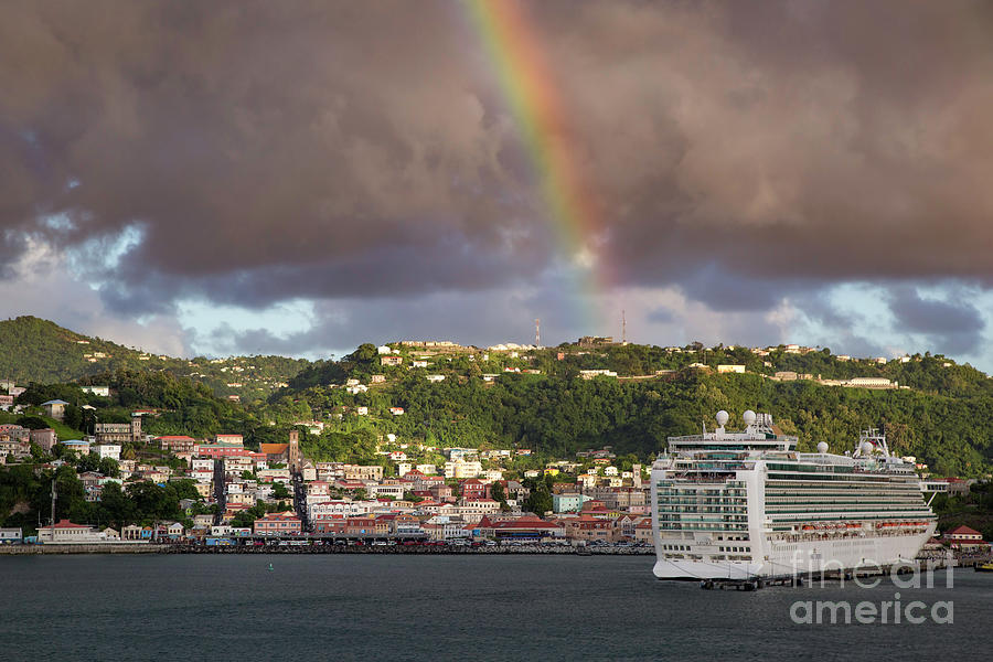 Rainbow over Grenada Photograph by Brian Jannsen